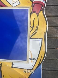 Vintage Ronald McDonald Life size Happy Meal In-Store Display Sign 5' Tall RARE