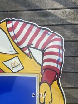 Vintage Ronald McDonald Life size Happy Meal In-Store Display Sign 5' Tall RARE