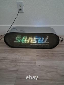 Vintage SANSUI Dealer DISPLAY SIGN Color Changing Lighted, Works, VERY RARE