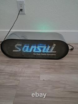 Vintage SANSUI Dealer DISPLAY SIGN Color Changing Lighted, Works, VERY RARE