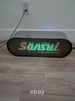 Vintage SANSUI Dealer DISPLAY SIGN Color Changing Lighted, Works, VERY RARE