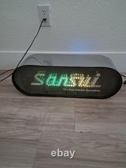 Vintage SANSUI Dealer DISPLAY SIGN Color Changing Lighted, Works, VERY RARE