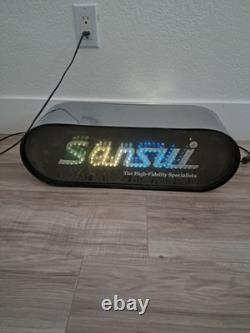 Vintage SANSUI Dealer DISPLAY SIGN Color Changing Lighted, Works, VERY RARE