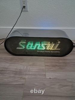 Vintage SANSUI Dealer DISPLAY SIGN Color Changing Lighted, Works, VERY RARE