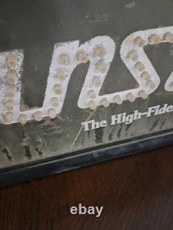 Vintage SANSUI Dealer DISPLAY SIGN Color Changing Lighted, Works, VERY RARE