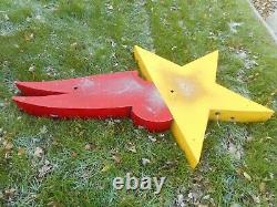 Vintage SHOOTING STAR Neon Advertising Store Display SPACE SIGN