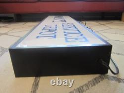Vintage SONY SERVICE DEPOT & HITACHI Double Sided Lighted Store Display Sign 4