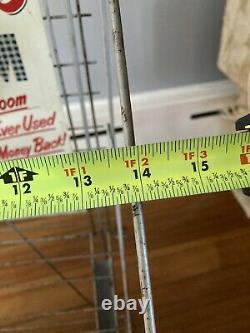 Vintage'SPOTLESS BROOM' Metal Store Display with Rack and Sign