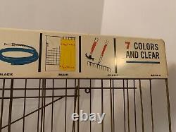 Vintage Scotch Colored Plastic Tape Tin Store Counter Display sign Rare Old