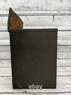 Vintage Shurhit Ignition Countertop Display Advertising Parts Cabinet WithDrawers