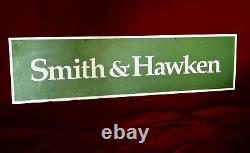 Vintage Smith & Hawken Store Display Sign LARGE & RARE Dual Sided Sign LOOK