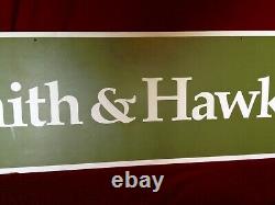 Vintage Smith & Hawken Store Display Sign LARGE & RARE Dual Sided Sign LOOK