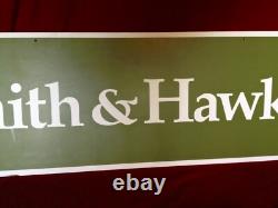 Vintage Smith & Hawken Store Display Sign LARGE & RARE Dual Sided Sign LOOK