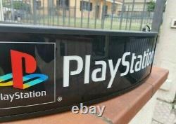 Vintage Sony Playstation light sign store display double-sided working rare