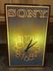 Vintage Sony Store Display Advertising Clock Point Of Sale Lighted Retail Sign