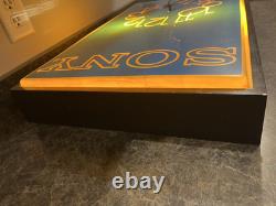 Vintage Sony Store Display Advertising Clock Point Of Sale Lighted Retail Sign
