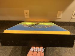 Vintage Sony Store Display Advertising Clock Point Of Sale Lighted Retail Sign