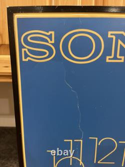Vintage Sony Store Display Advertising Clock Point Of Sale Lighted Retail Sign