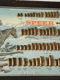 Vintage Speer Bullets Lewis & Clark Bullet Display