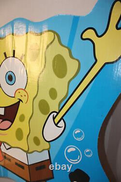 Vintage Spongebob Squarepants Store Display Sign 44 by 36 Large