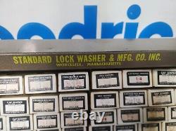 Vintage Standard Lock Washer & MFG. Co. Parts Cabinet Store Display Sign
