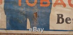 Vintage, Star Chewing Tobacco Cloth Banner Sign Store Display. Advertising 53