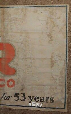 Vintage, Star Chewing Tobacco Cloth Banner Sign Store Display. Advertising 53