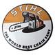 Vintage Stihl Chainsaw Sign Porcelain Hardware Store Display Best Saw Gas Sign