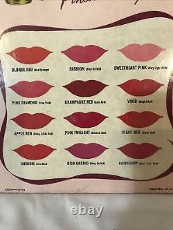 Vintage Store Counter Display Of Elizabeth Post Lipsticks. Rare