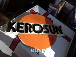 Vintage Store Display Kero-Sun Kerosun 2 sided man cave decor Advertising Sign