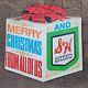 Vintage Store Display S & H Green Stamps Christmas Box Sign Rare