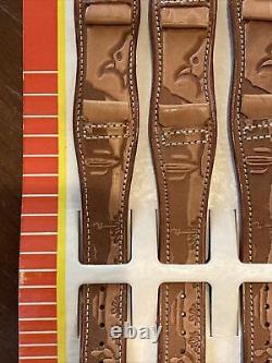 Vintage Store Display Sign Pickwick Leather Watch Band Straps Cowen Western