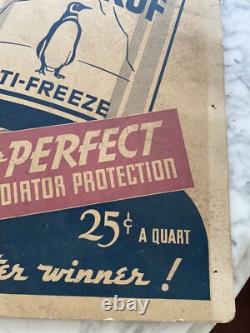 Vintage Store Display paper Advertising Choose Koldpruf Anti-freeze 2 sided