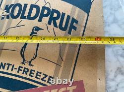 Vintage Store Display paper Advertising Choose Koldpruf Anti-freeze 2 sided