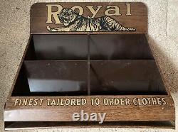 Vintage Store Display'the Royal Tailors' Tiger Logo +n. Dakota General Store Ad