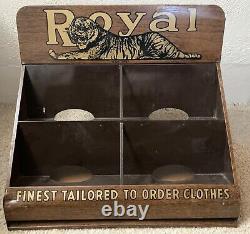 Vintage Store Display'the Royal Tailors' Tiger Logo +n. Dakota General Store Ad