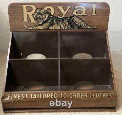 Vintage Store Display'the Royal Tailors' Tiger Logo +n. Dakota General Store Ad