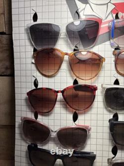 Vintage Sunglasses Cardboard Store Display Sign with 12 Pairs NOS 1980's Retro