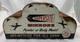 Vintage Supersite Mirrors Jet-Styled Auto Advertising Metal Display Stand Sign