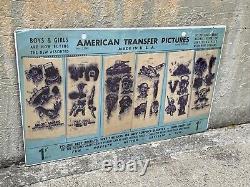 Vintage Tattoo Flash American Transfer Pictures Temporary Store Display 1940's