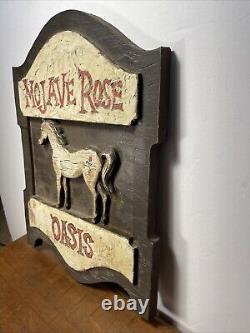 Vintage Tavern Sign Repro Advertising Display Hanging MOJAVE ROSE OASIS 1970's