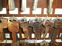 Vintage Taylor Foreign Import Car Keys Display Board Sign with444 Blanks Datsun VW