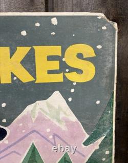 Vintage Thanksgiving Themed HOSTESS CAKES Grocery Store Display Advertising Sign