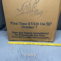 Vintage The Lion King DVD Disney Video Store Display Standee With Original Box