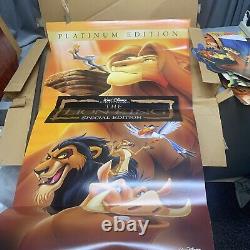 Vintage The Lion King DVD Disney Video Store Display Standee With Original Box