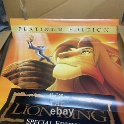 Vintage The Lion King DVD Disney Video Store Display Standee With Original Box