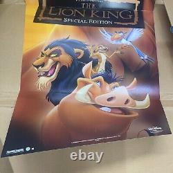 Vintage The Lion King DVD Disney Video Store Display Standee With Original Box