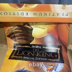 Vintage The Lion King DVD Disney Video Store Display Standee With Original Box