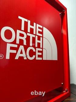 Vintage The North Face TNF Metal Store Display Sign 16 X 16