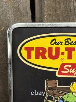 Vintage Tru-Test Latex Gloss Enamel Paint Hardware Store Display Rack Sign